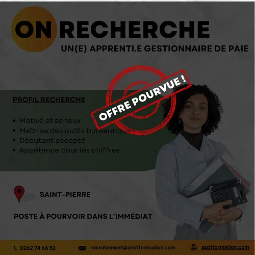 ODE - gestionnaire en paie pourvue