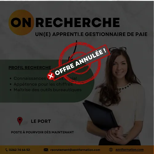 ODE - gestionnaire de paie dans l'ouest annulé